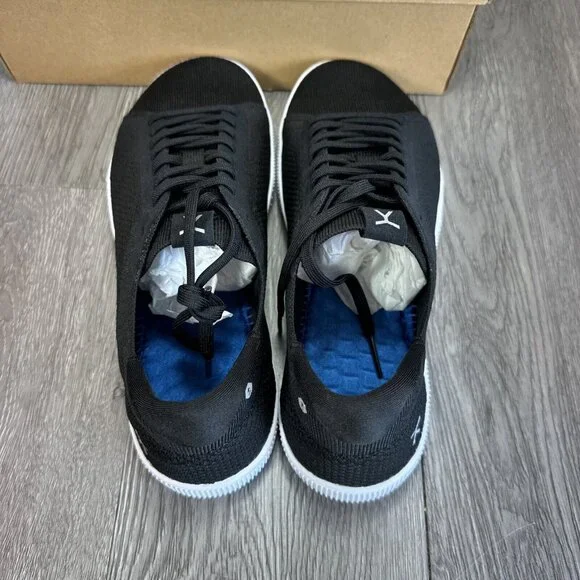 FLUX UNISEX ADAPT TRAINER SNEAKERS BLACK KNIT SIZE Barefoot - Picture 6 of 9